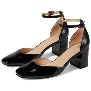 Bandolino - Women’s ‘Lets Add’ Patent Leather Pumps, Block Heel, Black Size 7.5